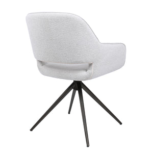 HelloChair HC09 Jex eetkamerstoel spinpoot bruin Sneak Linen