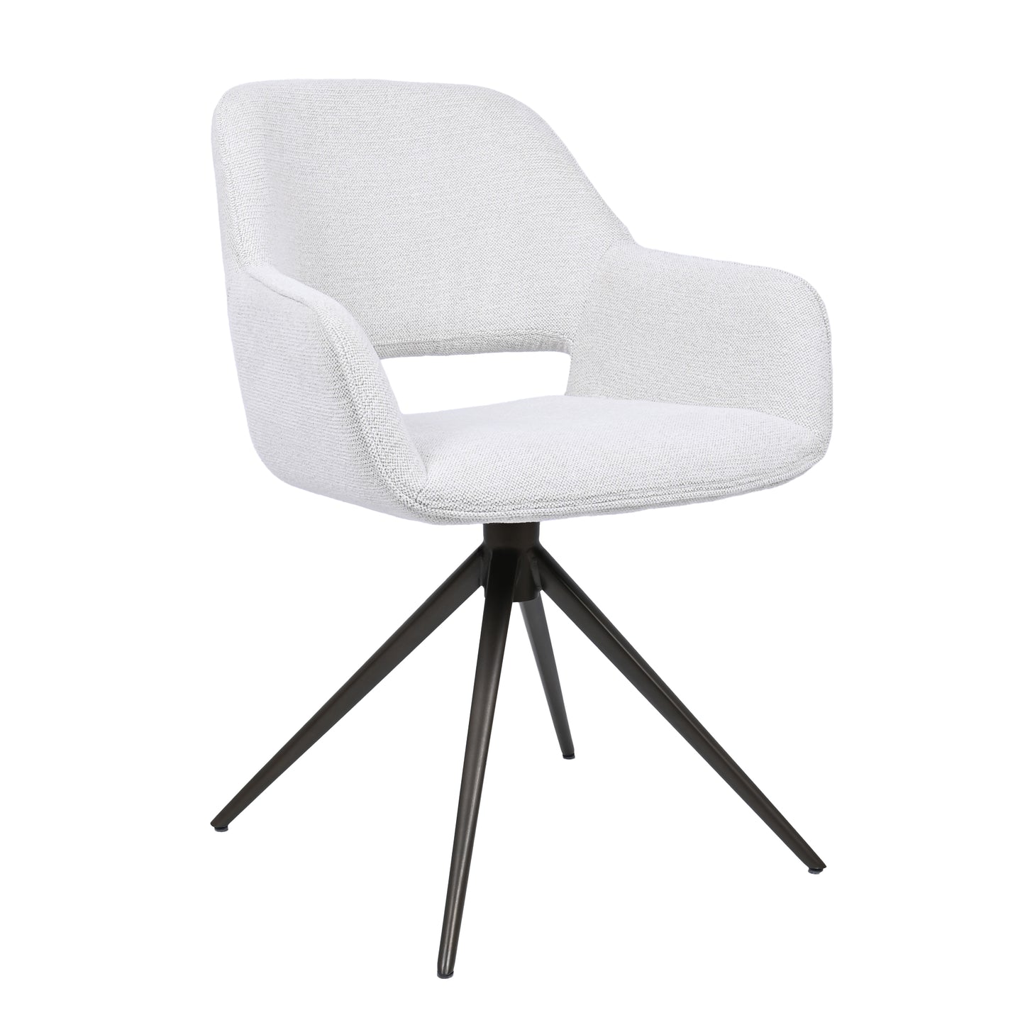 HelloChair HC09 Jex eetkamerstoel spinpoot bruin Sneak Linen