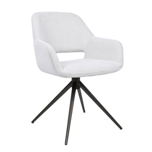 HelloChair HC09 Jex eetkamerstoel spinpoot bruin Sneak Linen