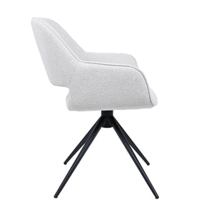 HelloChair HC09 Jex eetkamerstoel spinpoot zwart Sneak Linen