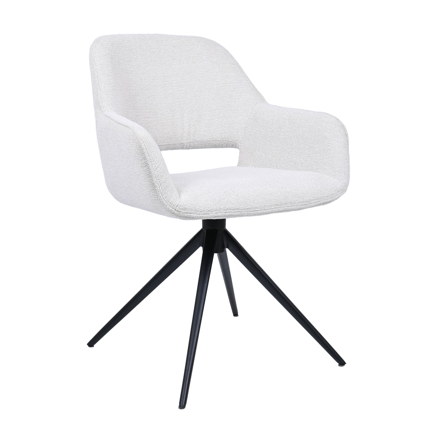 HelloChair HC09 Jex eetkamerstoel spinpoot zwart Sneak Linen