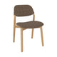 Mobitec Knut C0110 eetkamerstoel Boucle Taupe poot beuken