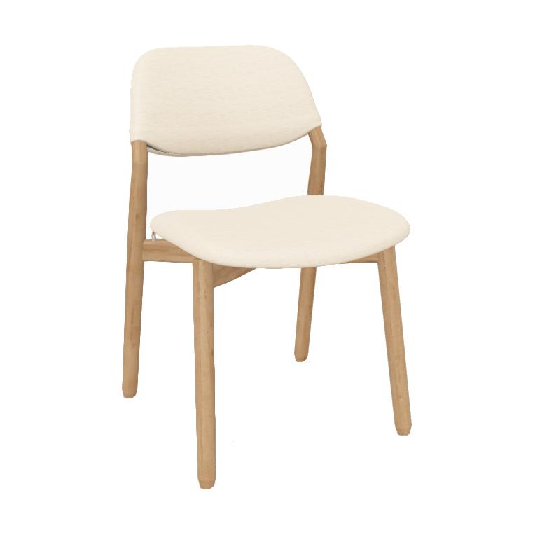 Mobitec Knut C0110 eetkamerstoel Mango Beige poot beuken