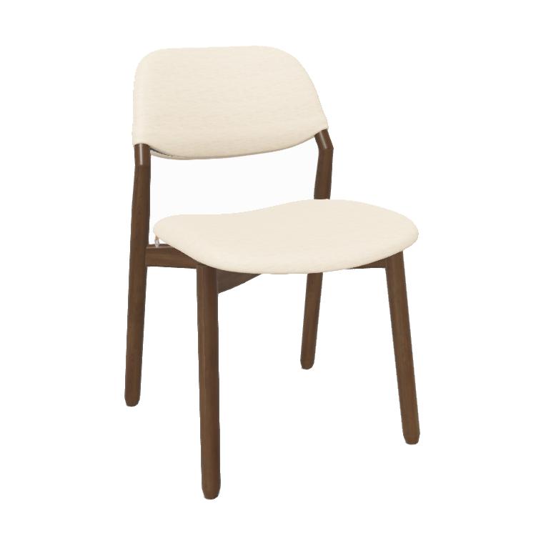 Mobitec Knut C0110 eetkamerstoel Mango Beige poot noten