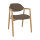 Mobitec Knut C0214 eetkamerstoel Boucle Taupe poot beuken