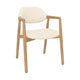 Mobitec Knut C0214 eetkamerstoel Mango Beige poot beuken