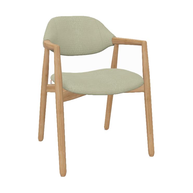 Mobitec Knut C0214 eetkamerstoel Samba Linden poot beuken