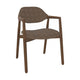 Mobitec Knut C0214 eetkamerstoel Boucle Taupe poot noten