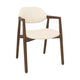 Mobitec Knut C0214 eetkamerstoel Mango Beige poot noten