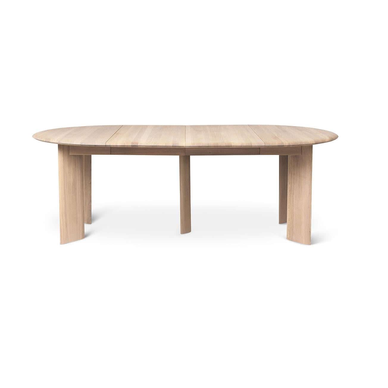 Ferm Living Bevel uitschuifbare eettafel White Oiled Oak
