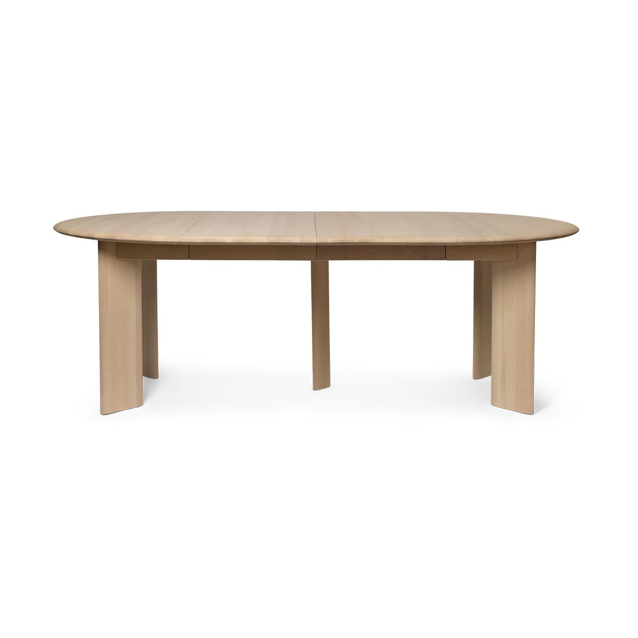 Ferm Living Bevel uitschuifbare eettafel White Oiled Beech