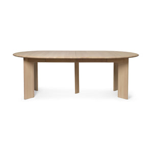 Ferm Living Bevel uitschuifbare eettafel White Oiled Beech