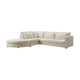 HelloSofa Lumia modulaire hoekbank Trun 11 Crème