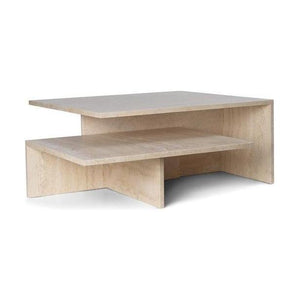 Ferm Living Distinct salontafel set van 2 Travertin