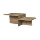 Ferm Living Distinct salontafel Dark Brown Travertine