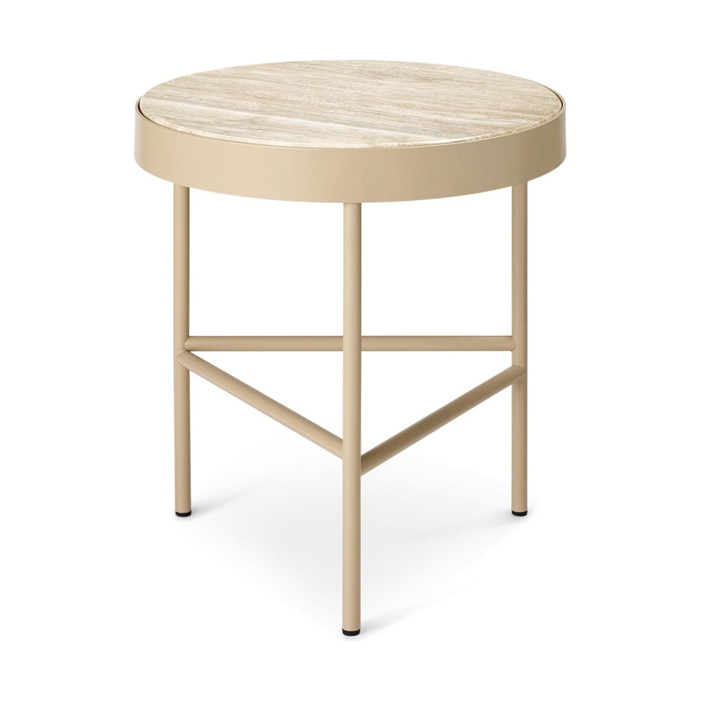 Ferm Living Travertine bijzettafel Ø40 cm Cashmere