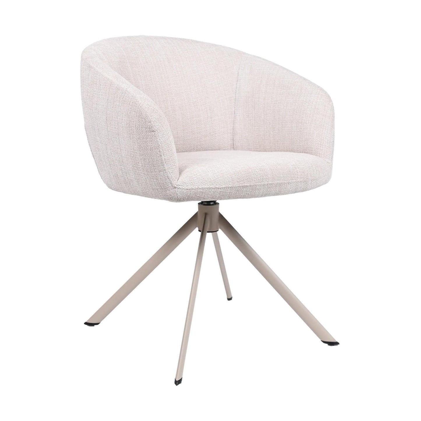 HelloChair HC17 Manoa armstoel spinpoot beige Chacha Beige