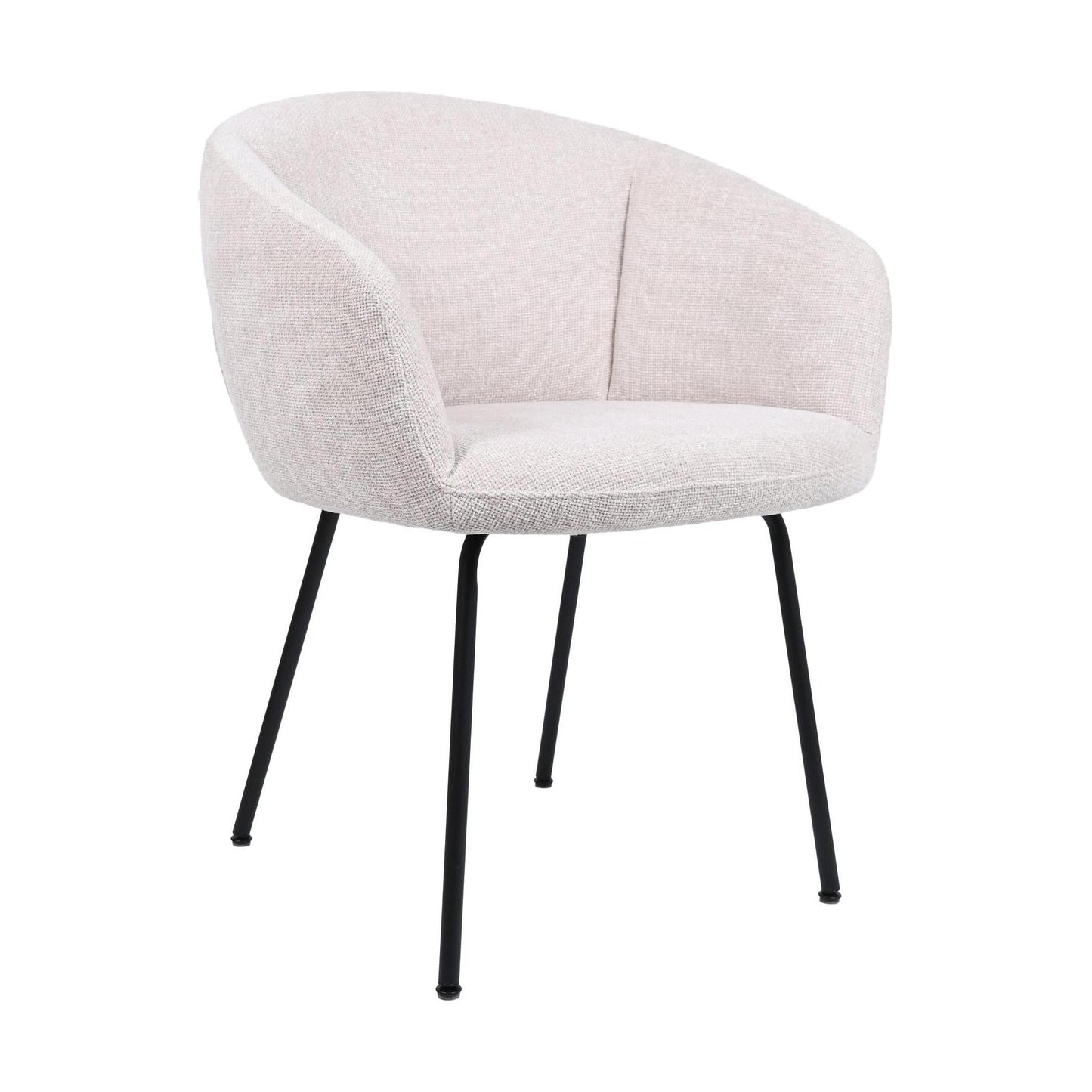 HelloChair HC17 Manoa armstoel vierpoot zwart Chacha Beige
