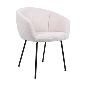 HelloChair HC17 Manoa armstoel vierpoot zwart Chacha Beige