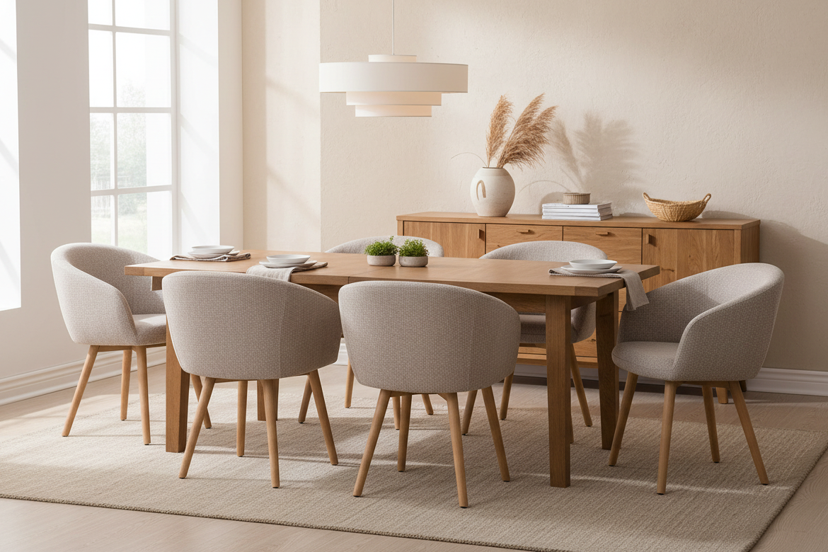 HelloChair HC17 Manoa armstoel houten poot Chacha Sand