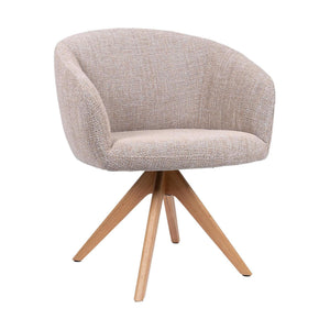 HelloChair HC17 Manoa armstoel Chacha Sand spinpoot hout naturel