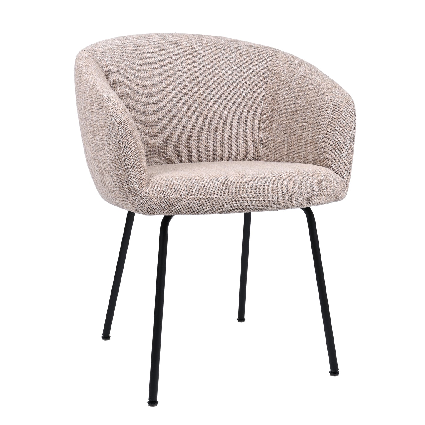 HelloChair HC17 Manoa armstoel vierpoot zwart Chacha Sand