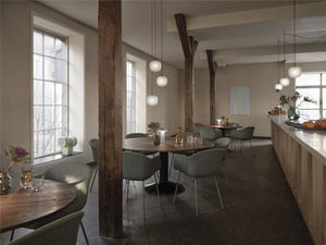 Muuto Midst eettafel rond Ø120 cm Dark Oiled Oak/Black