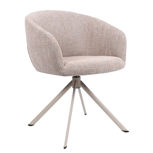HelloChair HC17 Manoa armstoel spinpoot beige Chacha Sand