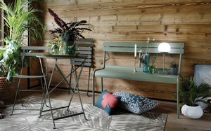 Fermob Luxembourg tuinbank met rugleuning Maya blue