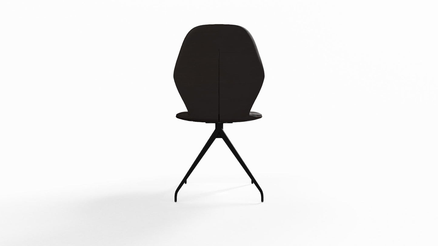 Mobitec Mood #91 M0510 eetkamerstoel Genova Coffee poot zwart