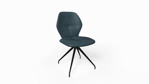 Mobitec Mood #91 M0510 eetkamerstoel Genova Petrol poot zwart
