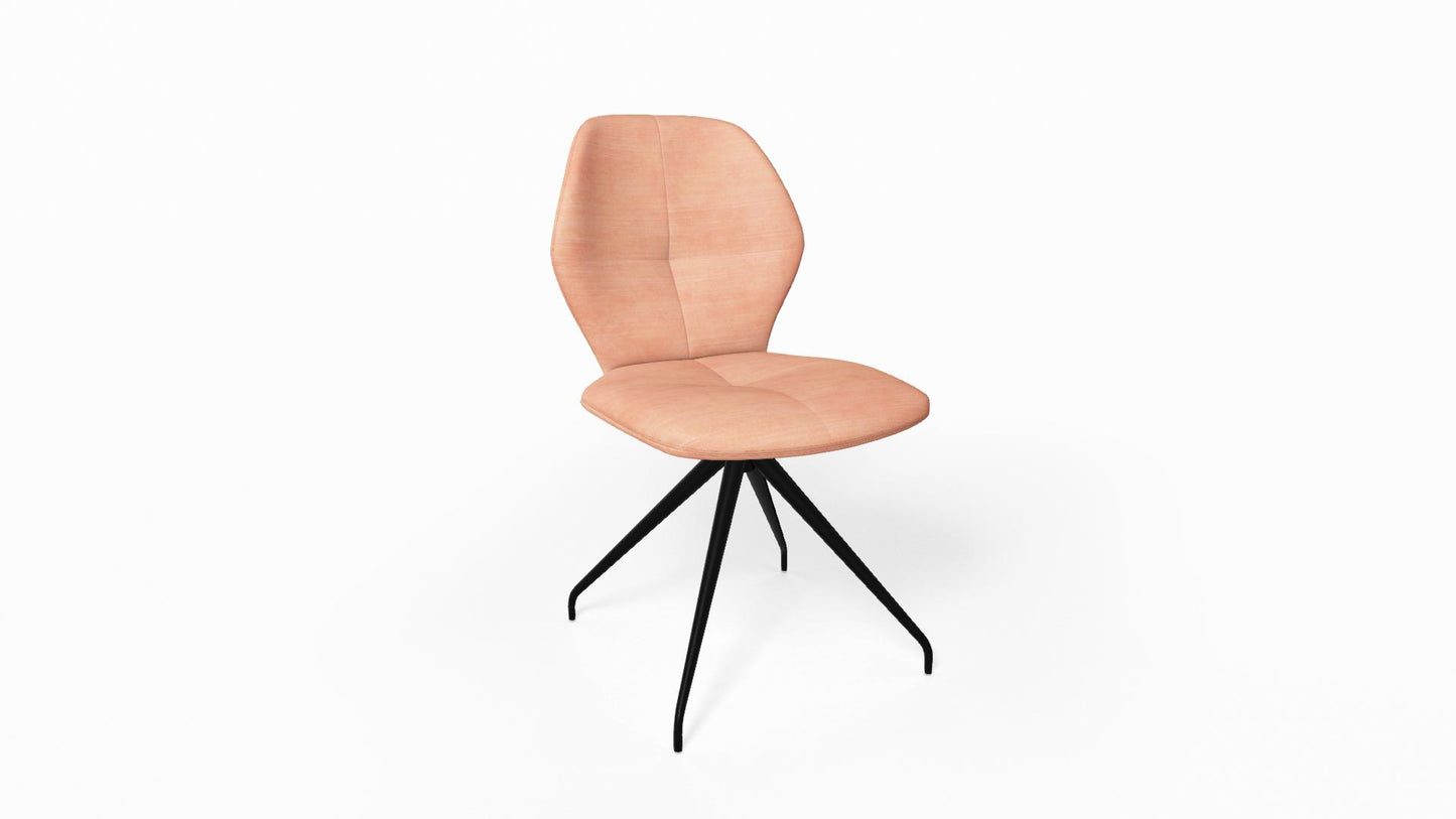 Mobitec Mood #91 M0510 eetkamerstoel Genova Rose poot zwart