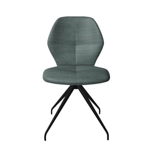 Mobitec Mood #91 M0510 eetkamerstoel Genova Turquoise poot zwart