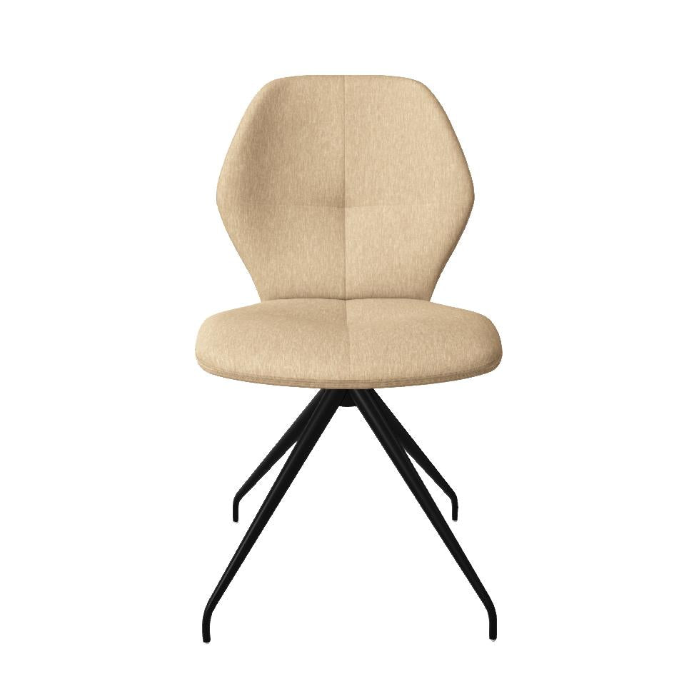 Mobitec Mood #91 M0510 eetkamerstoel Hip Hop Beige poot zwart
