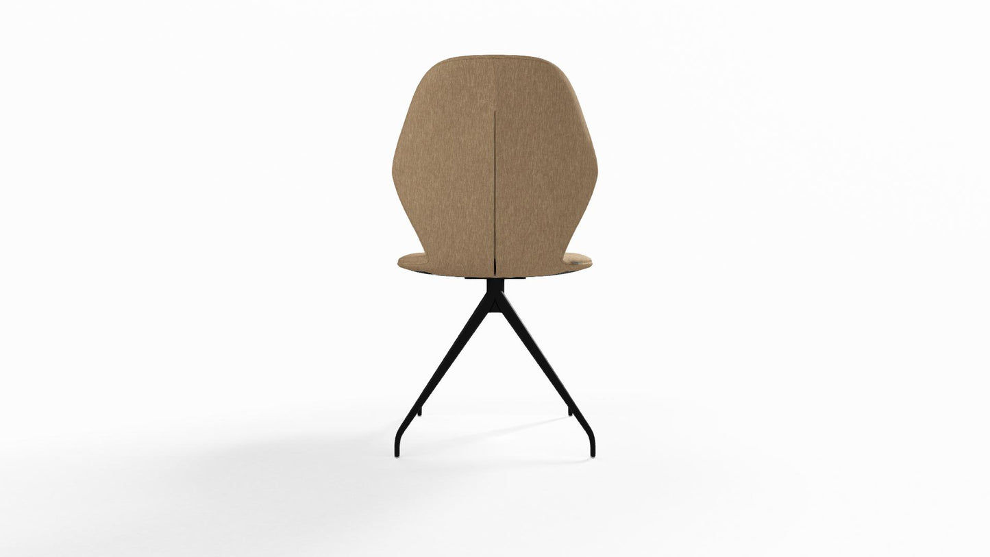 Mobitec Mood #91 M0510 eetkamerstoel Hip Hop Beige poot zwart