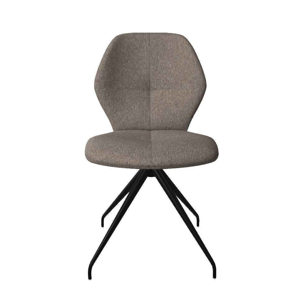 Mobitec Mood #91 M0510 eetkamerstoel Hip Hop Grey poot zwart