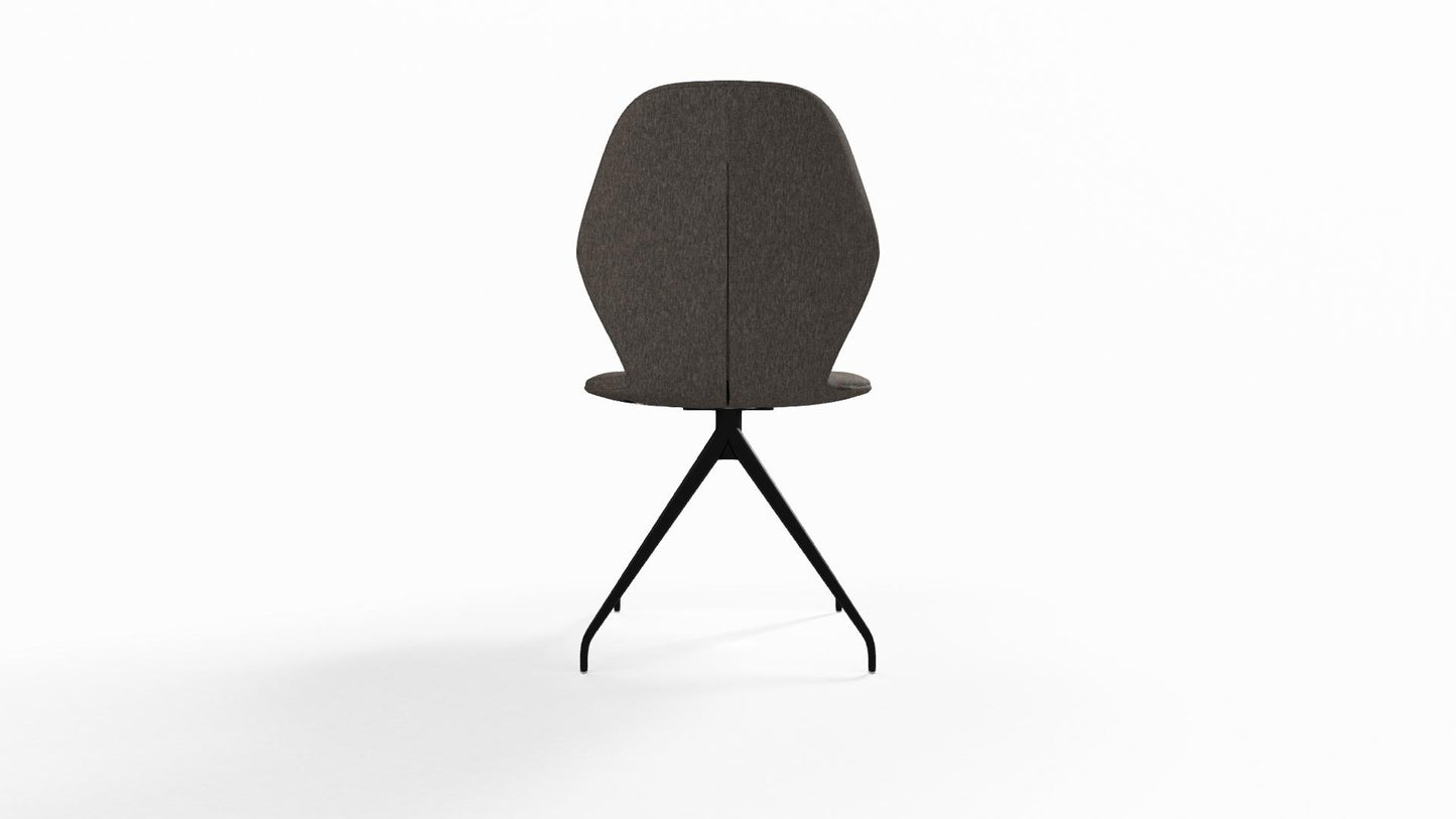 Mobitec Mood #91 M0510 eetkamerstoel Hip Hop Grey poot zwart