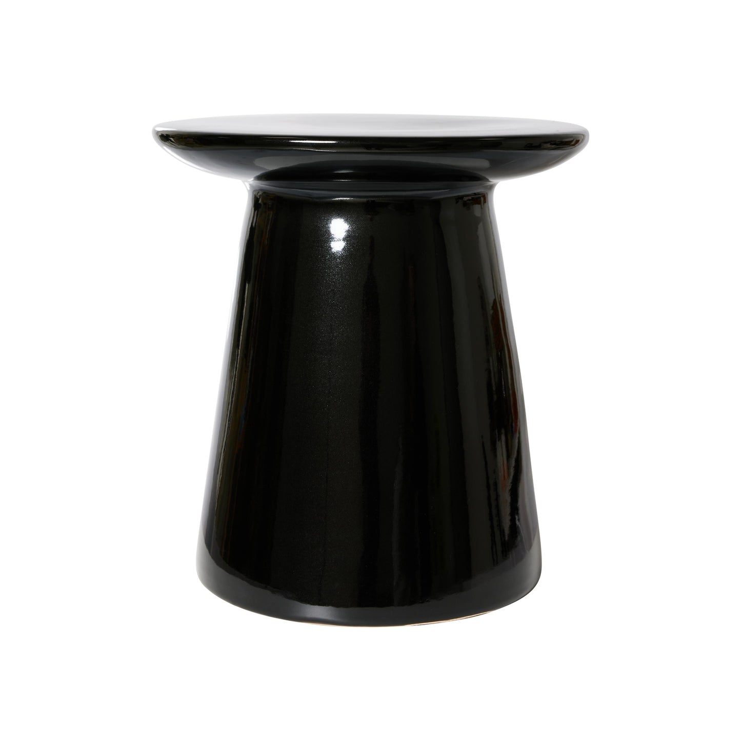 HKliving Earthenware bijzettafel zwart