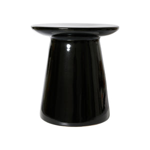HKliving Earthenware bijzettafel zwart
