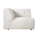 HKliving Vint bank left Boucle Cream