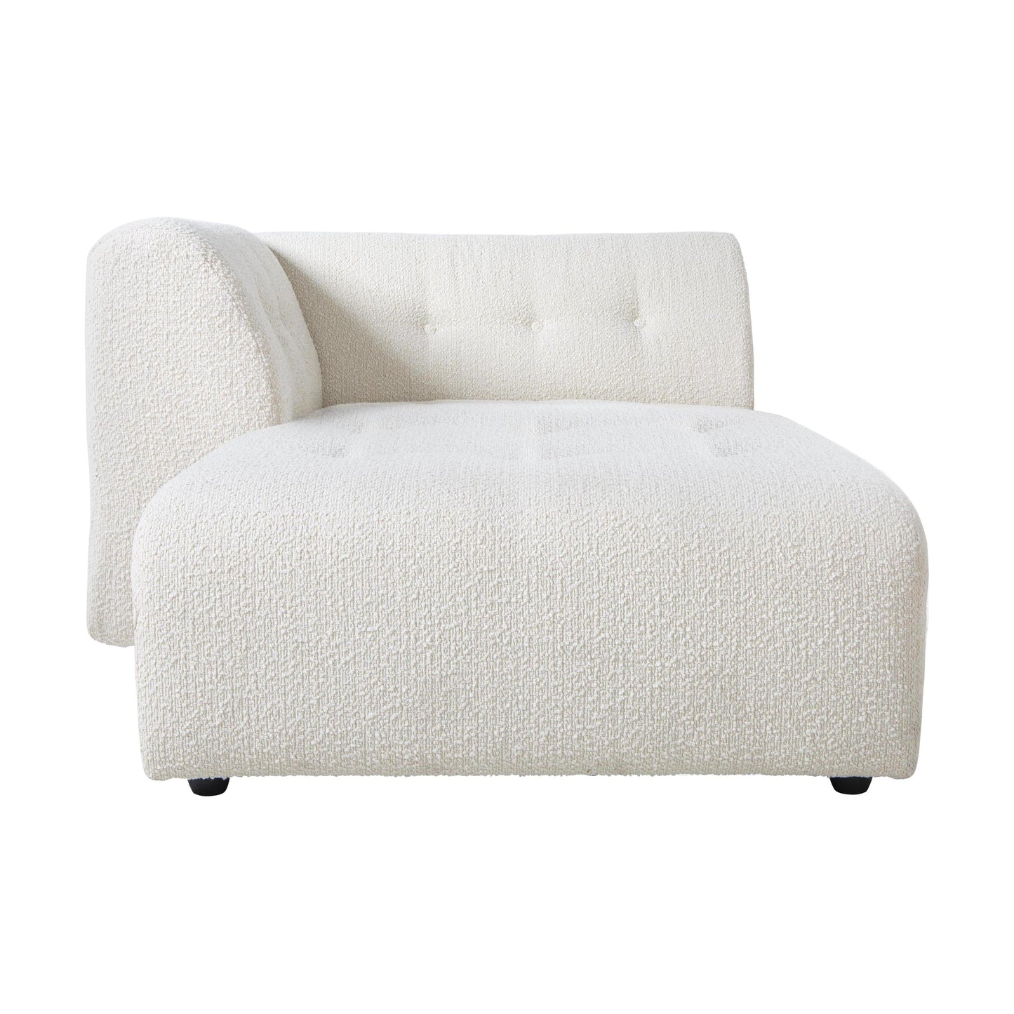 HKliving Vint bank left divan Boucle Cream
