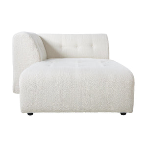 HKliving Vint bank left divan Boucle Cream