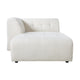 HKliving Vint bank left divan Boucle Cream