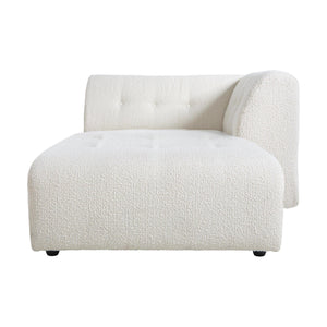 HKliving Vint bank right divan Boucle Cream