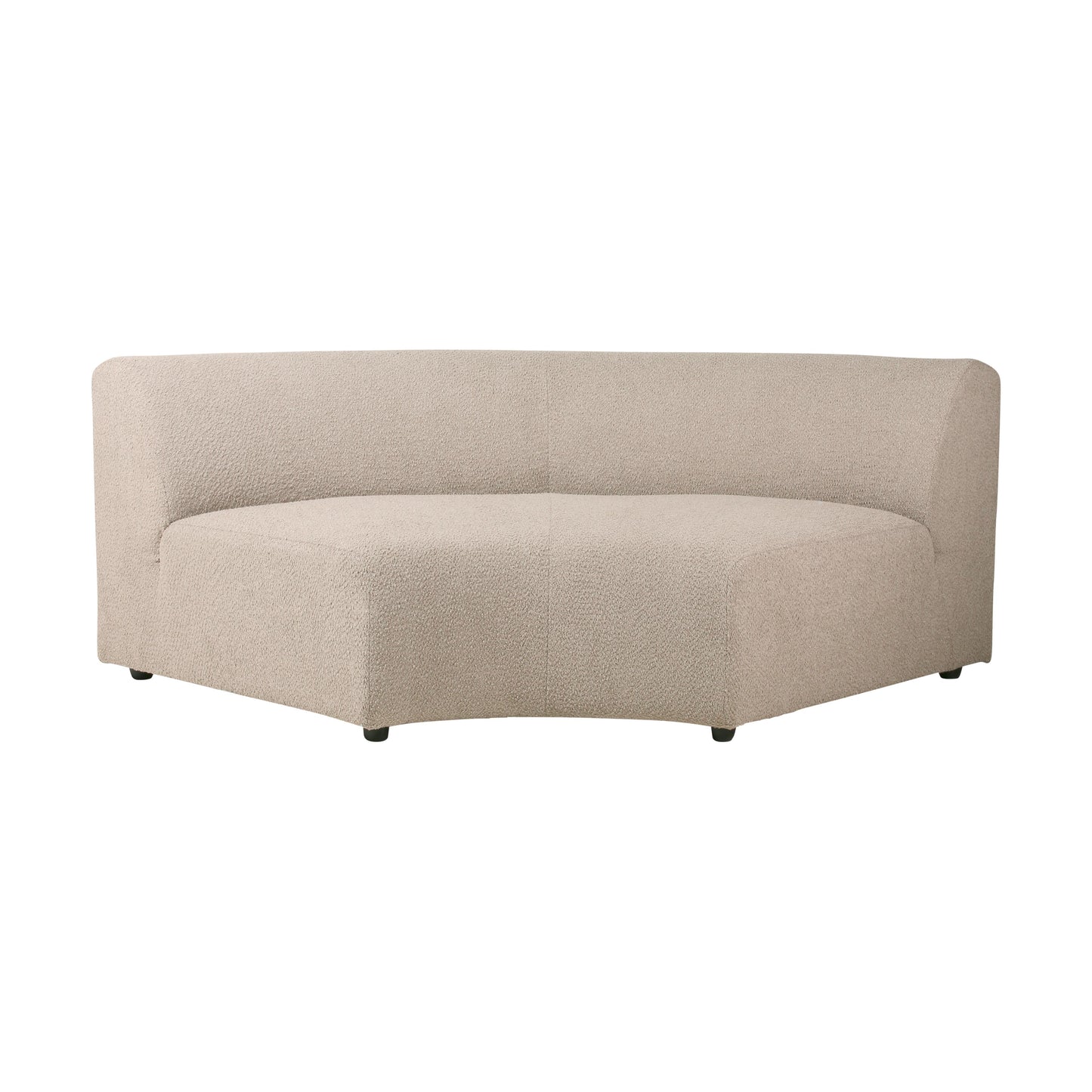 HKliving Jax bank round Boucle Taupe