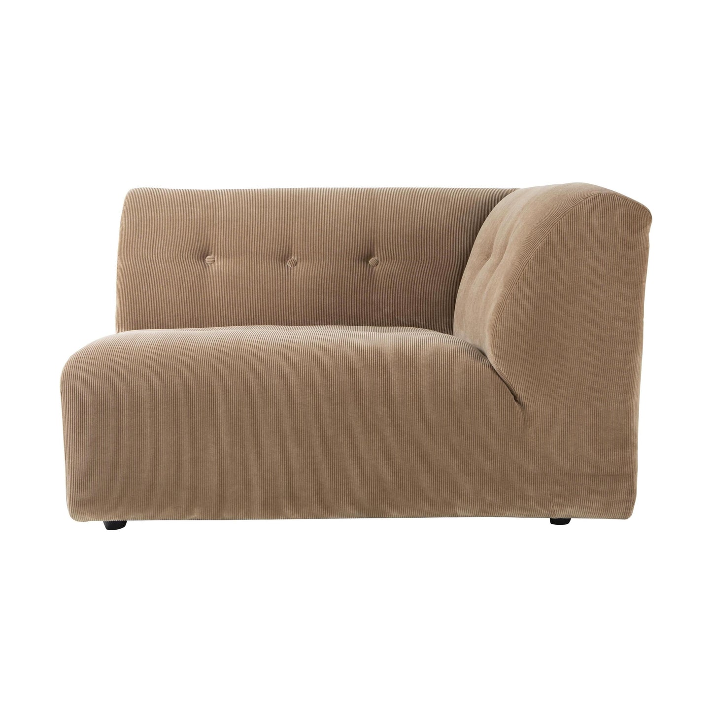 HKliving Vint bank right 1,5-seat Corduroy Rib Brown