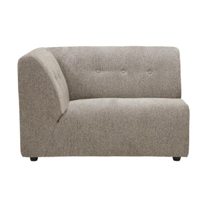 HKliving Vint bank left 1,5-seat Sneak Beige