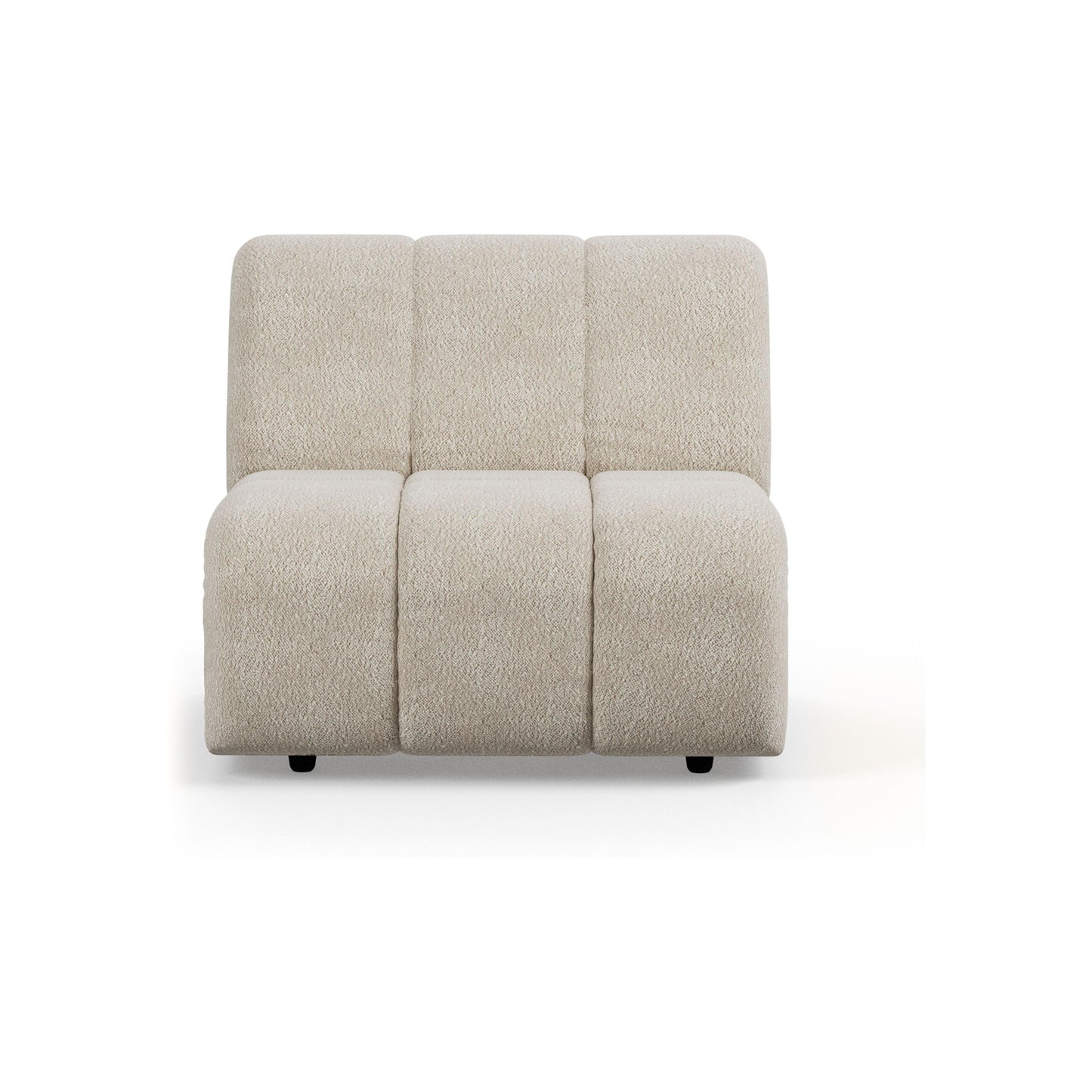 HKliving Wave bank middle Boucle Cream