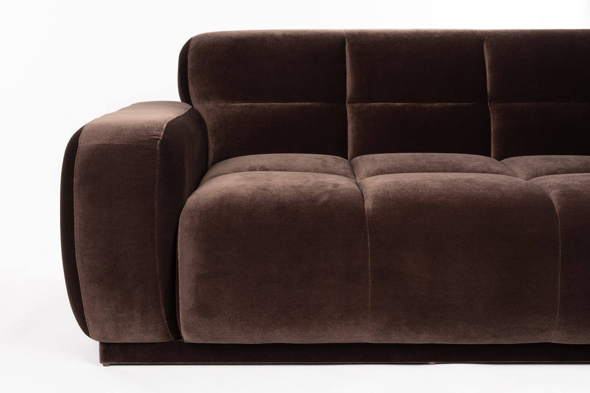 Zuiver Hazel 3,5-zitsbank Chaise Longue rechts Bruin