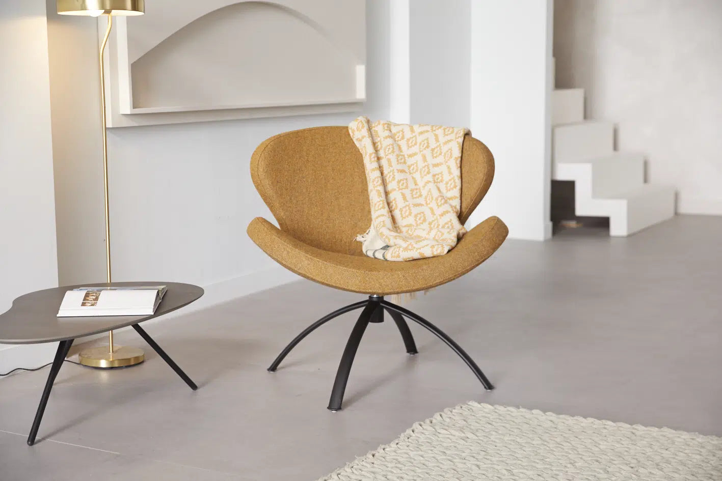 Bree's New World Peggy fauteuil verchroomd Alto 70